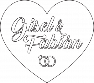 Corazón para boda