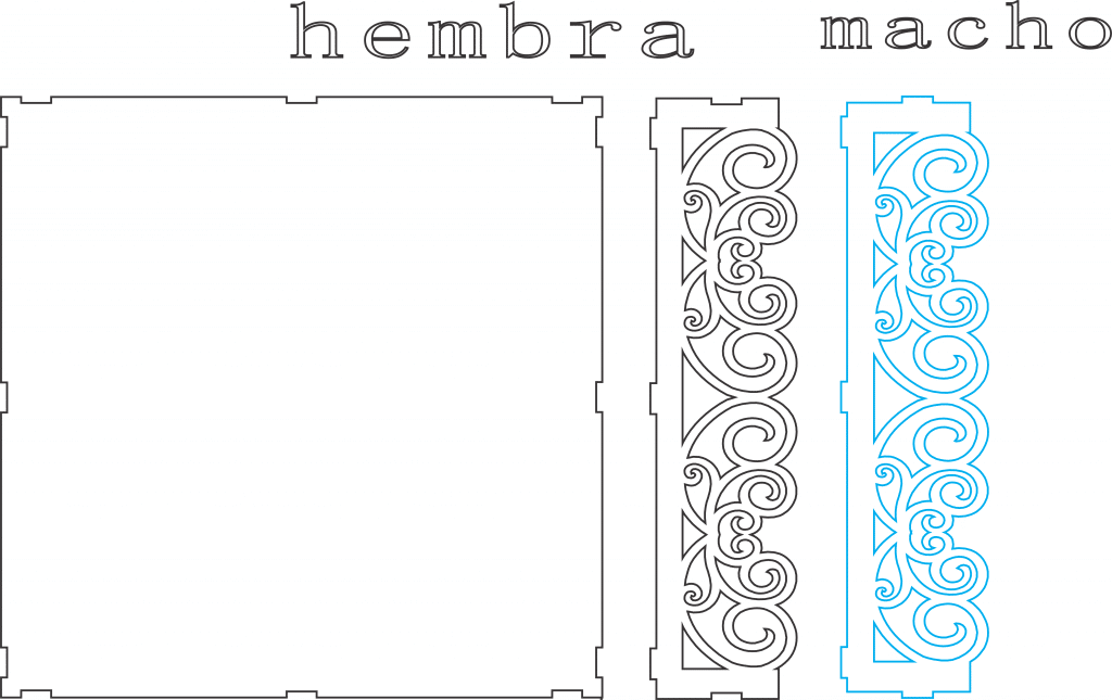 Charola de fiesta — vector para corte CNC