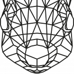 Ardilla geométrica - Vector descarganle para corte CNC y grabado laser gratis | Stanser