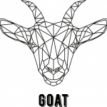 Cabra geométrica - Vector descarganle para corte CNC y grabado laser gratis | Stanser