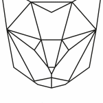 Gato geométrico - Vector descarganle para corte CNC y grabado laser gratis | Stanser