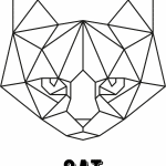 Gato geométrico 3 - Vector descarganle para corte CNC y grabado laser gratis | Stanser