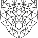 Lobo geométrico 2 - Vector descarganle para corte CNC y grabado laser gratis | Stanser