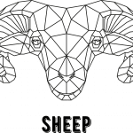 Borrego cimarrón geométrico - Vector descarganle para corte CNC y grabado laser gratis | Stanser