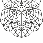 Tigre geométrico - Vector descarganle para corte CNC y grabado laser gratis | Stanser