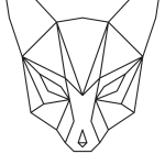 Zorro geométrico - Vector descarganle para corte CNC y grabado laser gratis | Stanser