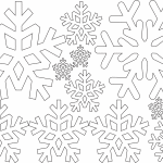 Copos de nieve (contornos) - Vector descarganle para corte CNC y grabado laser gratis | Stanser