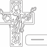 Cruz con Jesús - Vector SVG DXF para CNC Router y Laser CO2 - Descargable gratis | Stanser