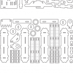 Excavadora 2 - Vector descarganle para corte CNC y grabado laser gratis | Stanser