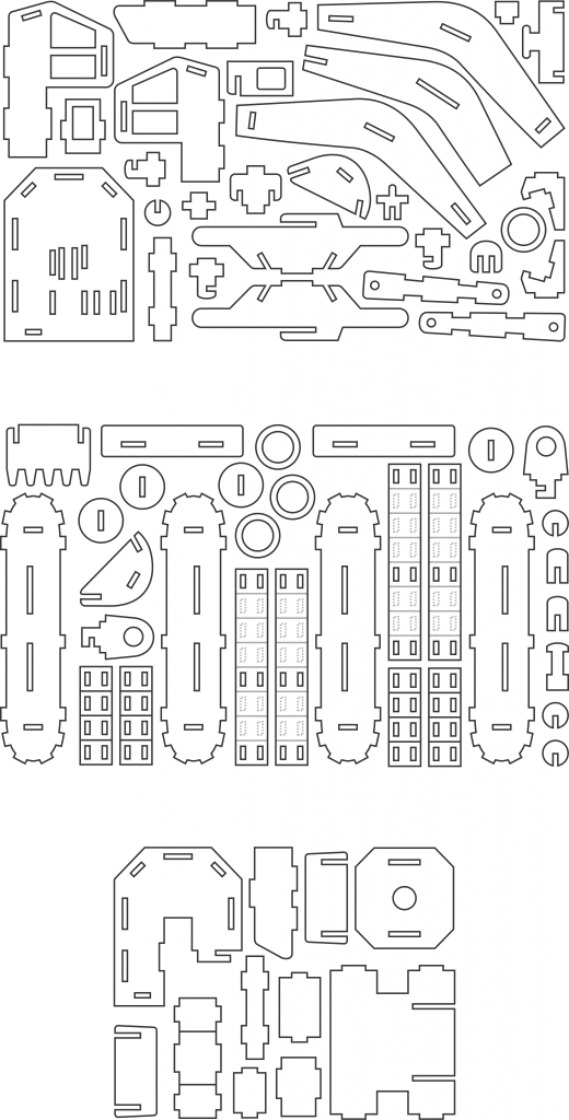 Excavadora 2 — vector para corte CNC