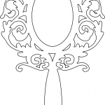 Espejo - Vector descarganle para corte CNC y grabado laser gratis | Stanser