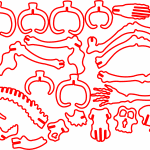 Esqueleto de Gorila - Vector descarganle para corte CNC y grabado laser gratis | Stanser