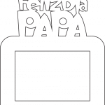 Marco "Feliz día papá" - Vector descarganle para corte CNC y grabado laser gratis | Stanser