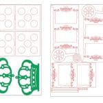 Carroza para gelatinas - Vector SVG DXF para CNC Router y Laser CO2 - Descargable gratis | Stanser