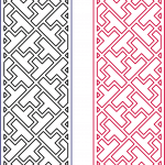 Diseño de grecas 2 - Vector SVG DXF para CNC Router y Laser CO2 - Descargable gratis | Stanser