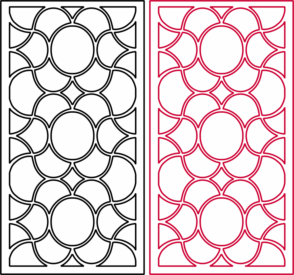 Diseño de grecas 5 — vector para corte CNC