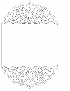 Invitación de greca doble