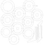 Lámpara de círculos - Vector SVG DXF para Laser CO2 - Descargable gratis | Stanser