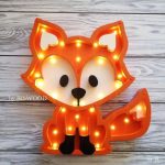 Lámpara de zorro con focos - Vector SVG DXF para Laser CO2 - Descargable gratis | Stanser