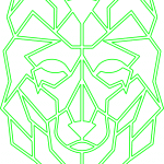 Lobo geométrico 3 - Vector descarganle para corte CNC y grabado laser gratis | Stanser