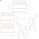 Repisas para mesa de dulces - Vector descarganle para corte CNC y grabado laser gratis | Stanser