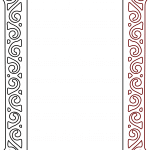 Marco con espirales - Vector descarganle para corte CNC y grabado laser gratis | Stanser