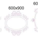 Marcos para espejos - Vector descarganle para corte CNC y grabado laser gratis | Stanser