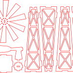 Molino - Vector SVG DXF para CNC Router y Laser CO2 - Descargable gratis | Stanser