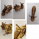 Motoneta - Vector descarganle para corte CNC y grabado laser gratis | Stanser