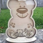 Oso sonriente relleno de ositos - Vector descarganle para corte CNC y grabado laser gratis | Stanser