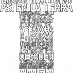Cruz "Padre nuestro" 2 - Vector SVG DXF para CNC Router y Laser CO2 - Descargable gratis | Stanser
