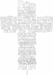 Cruz «Padre nuestro» 3