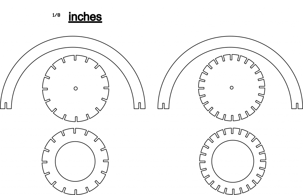 Plywood formas básicas — vector para corte CNC