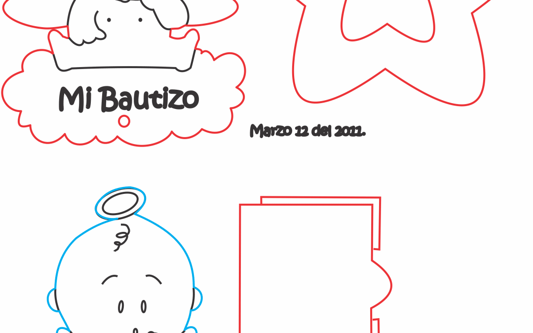 Angelitos para bautizo