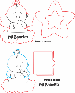 Angelitos para bautizo