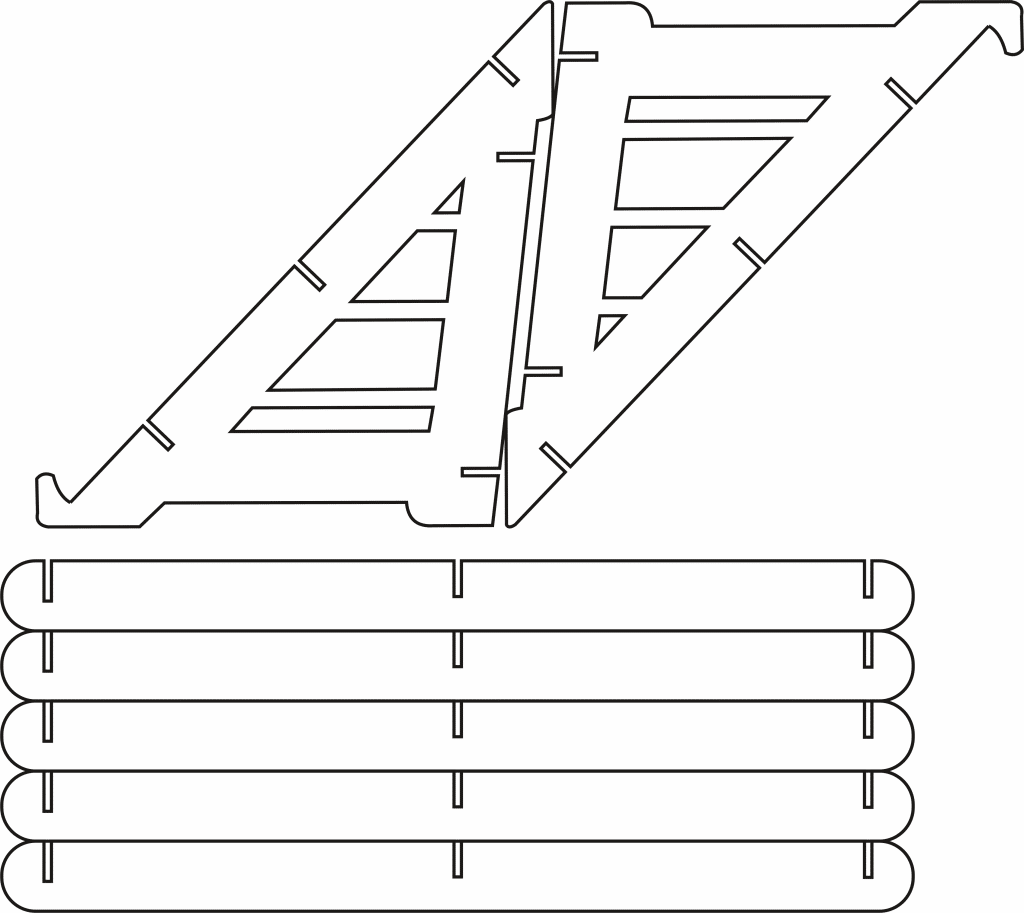 Porta Notebook — vector para corte CNC
