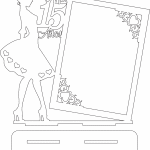 Portarretrato "Mis XV años" - Vector descarganle para corte CNC y grabado laser gratis | Stanser