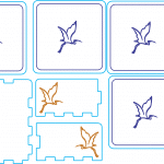 Portavasos de aves - Vector descarganle para corte CNC y grabado laser gratis | Stanser