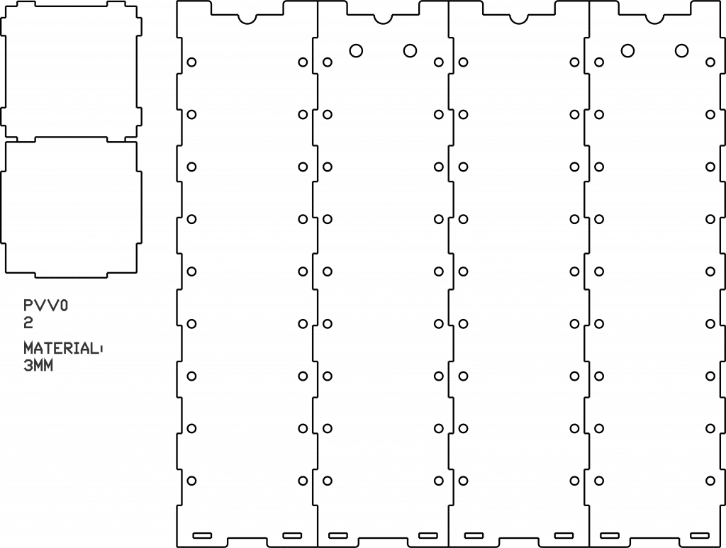 Caja portavino — vector para corte CNC