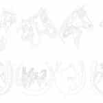 Potrillos y herraduras - Vector descarganle para corte CNC y grabado laser gratis | Stanser