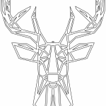 Reno geométrico - Vector descarganle para corte CNC y grabado laser gratis | Stanser