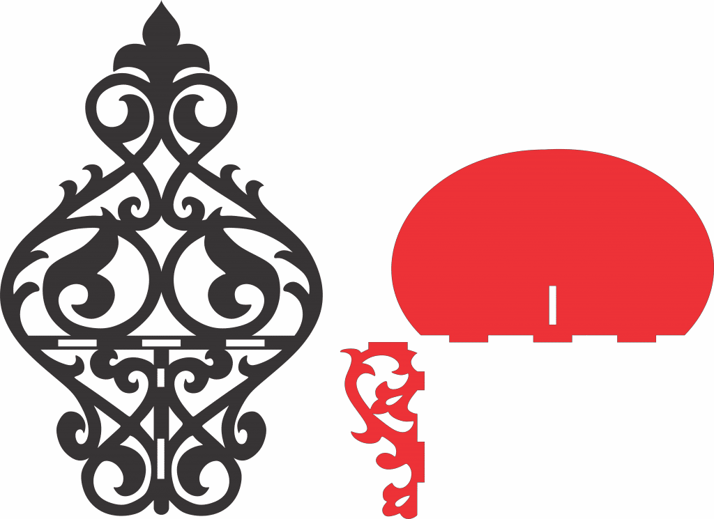 Repisa de grecas — vector para corte CNC