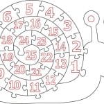 Rompecabezas de caracol - Vector descarganle para corte CNC y grabado laser gratis | Stanser