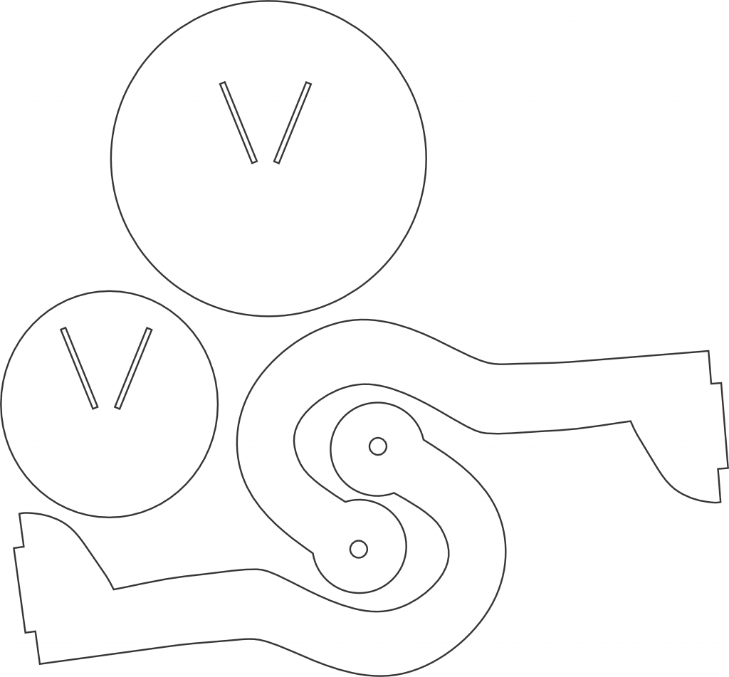 Soporte para cruz — vector para corte CNC