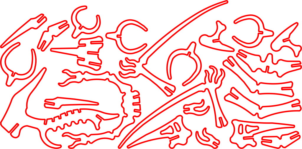 Pterodáctilo — vector para corte CNC
