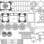 Tren navideño - Vector SVG DXF para CNC Router y Laser CO2 - Descargable gratis | Stanser