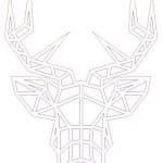 Venado geométrico - Vector descarganle para corte CNC y grabado laser gratis | Stanser