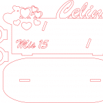 Adorno "Mis 15" - Vector SVG DXF para CNC Router y Laser CO2 - Descargable gratis | Stanser