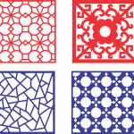 Cuadros con patrones decorativos - Vector SVG DXF para CNC Router y Laser CO2 - Descargable gratis | Stanser