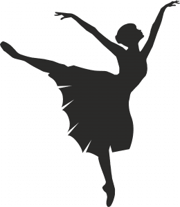 Bailarina de tutú largo «arabesque»